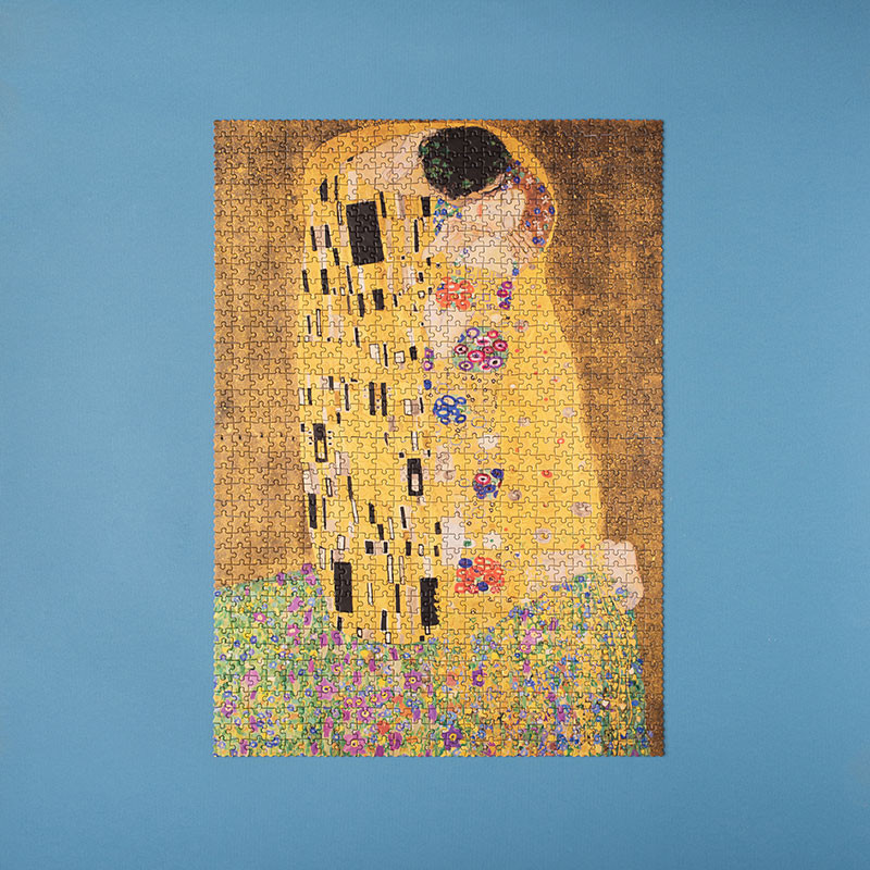 Puzzle 1000 piese Klimt Sarutul, Londji