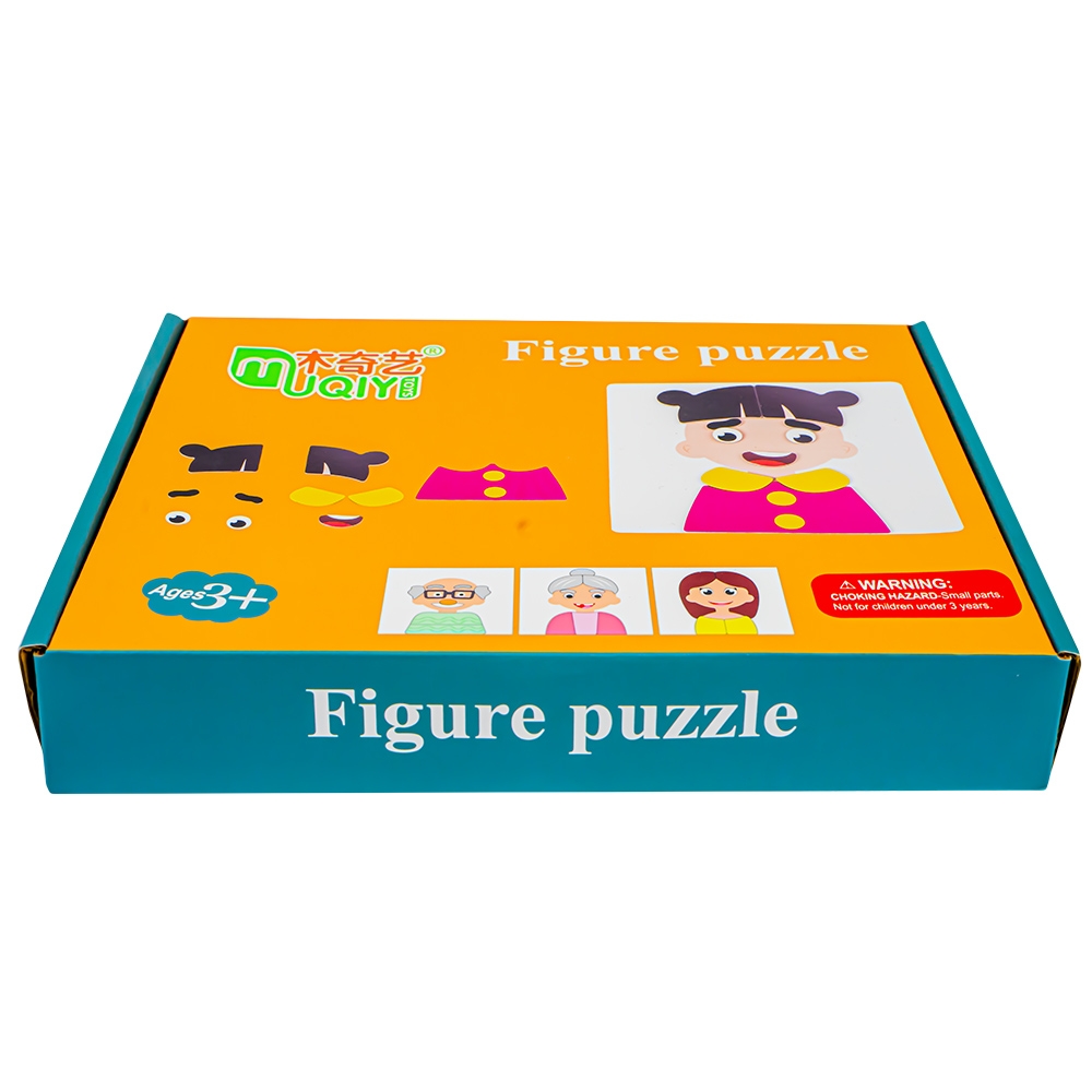 Puzzle magnetic, din lemn, Meserii/Familie