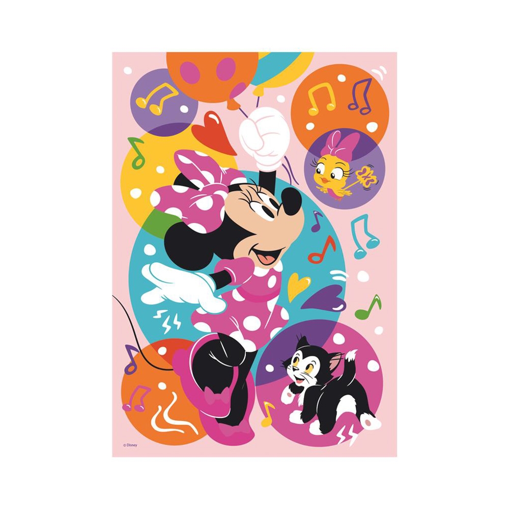 Puzzle neon Minnie, 100 piese - DINO TOYS