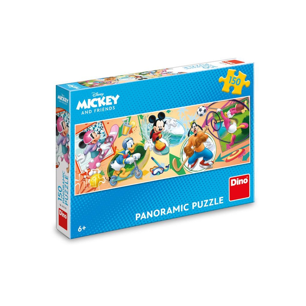 Puzzle panoramic Micky, 150 piese - DINO TOYS