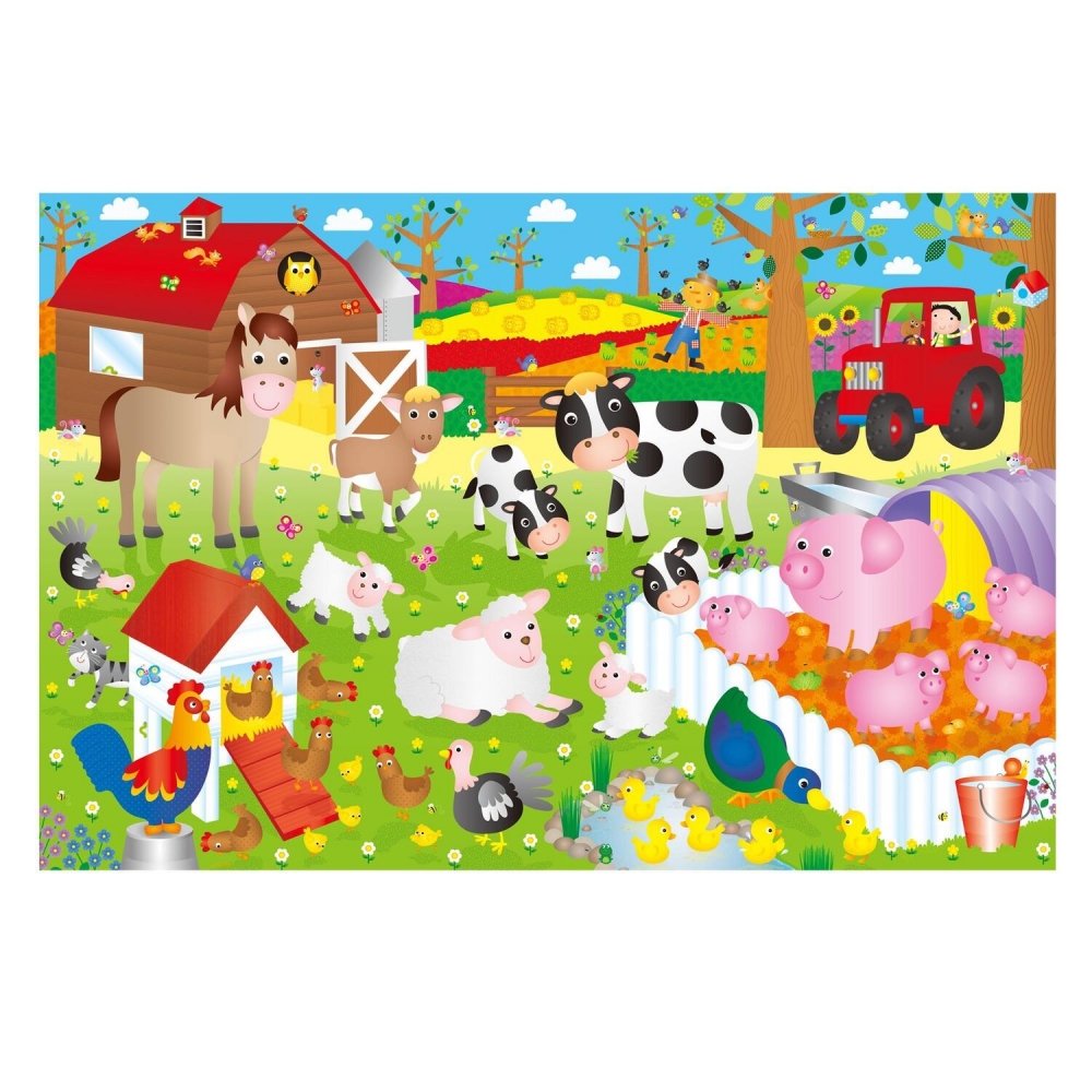 Puzzle Podea: Ferma (30 piese)