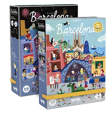 Puzzle reversibil Zi si noapte in Barcelona, Londji