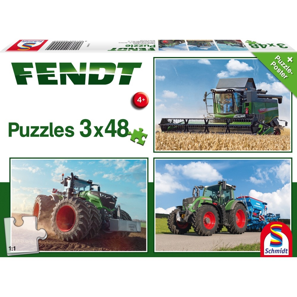 Puzzle Schmidt, Fendt, 3x48 piese