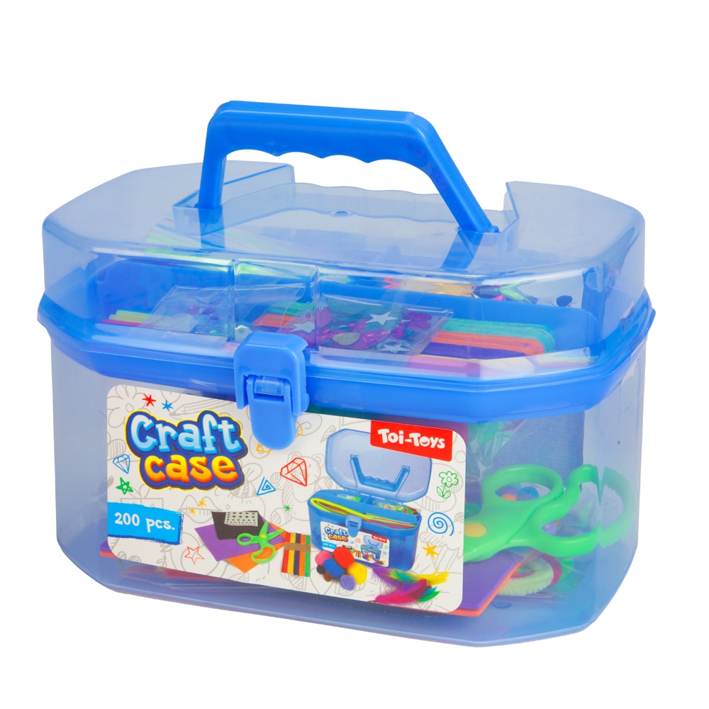 Servieta cu accesorii craft, 200 piese/set - Toi-Toys