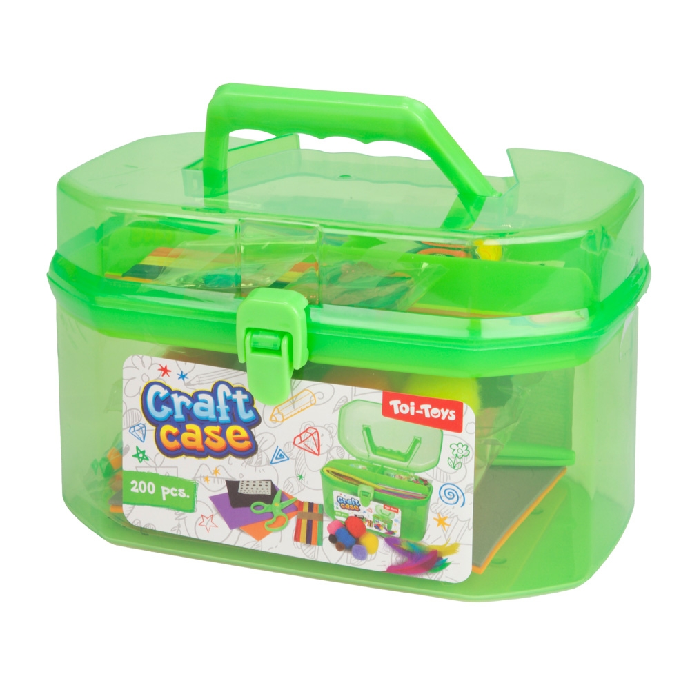 Servieta cu accesorii craft, 200 piese/set - Toi-Toys