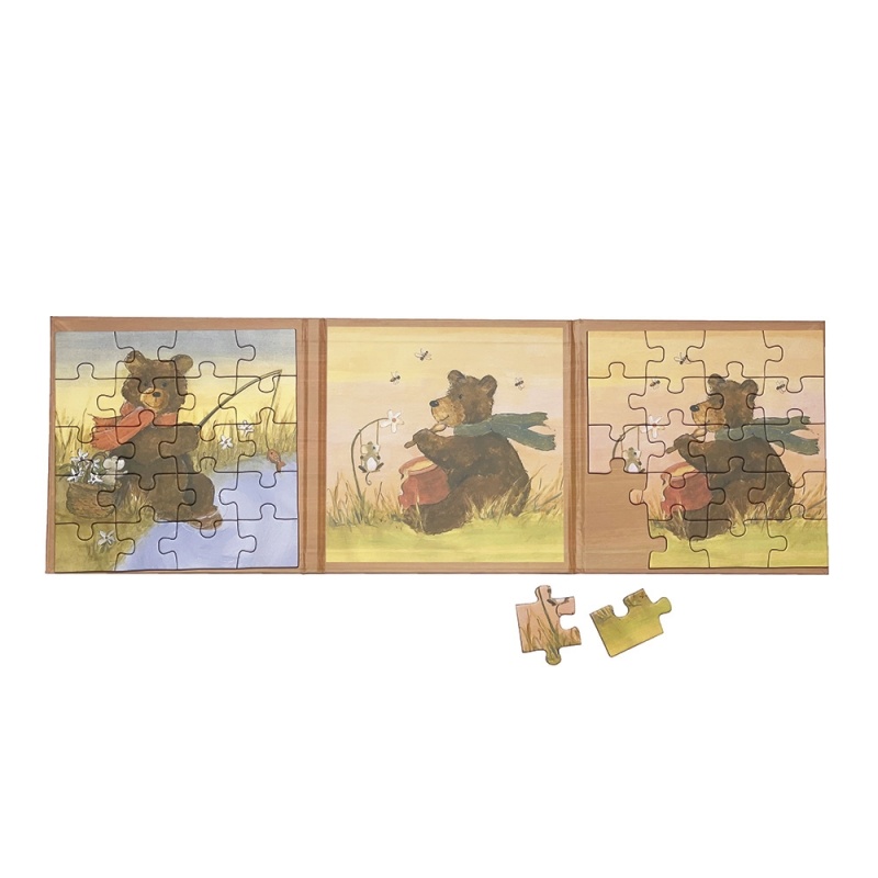 Set 2 puzzle-uri magnetice Ursuletul de plus, Egmont Toys