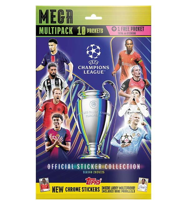 Set abtibilduri Mega Multipack - Topps 2025 UEFA Champions League