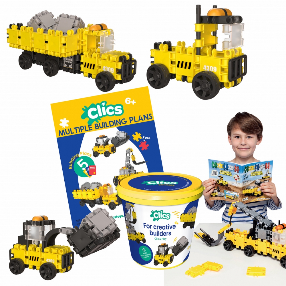 Set Clics de construit vehicule constructie 5 in 1