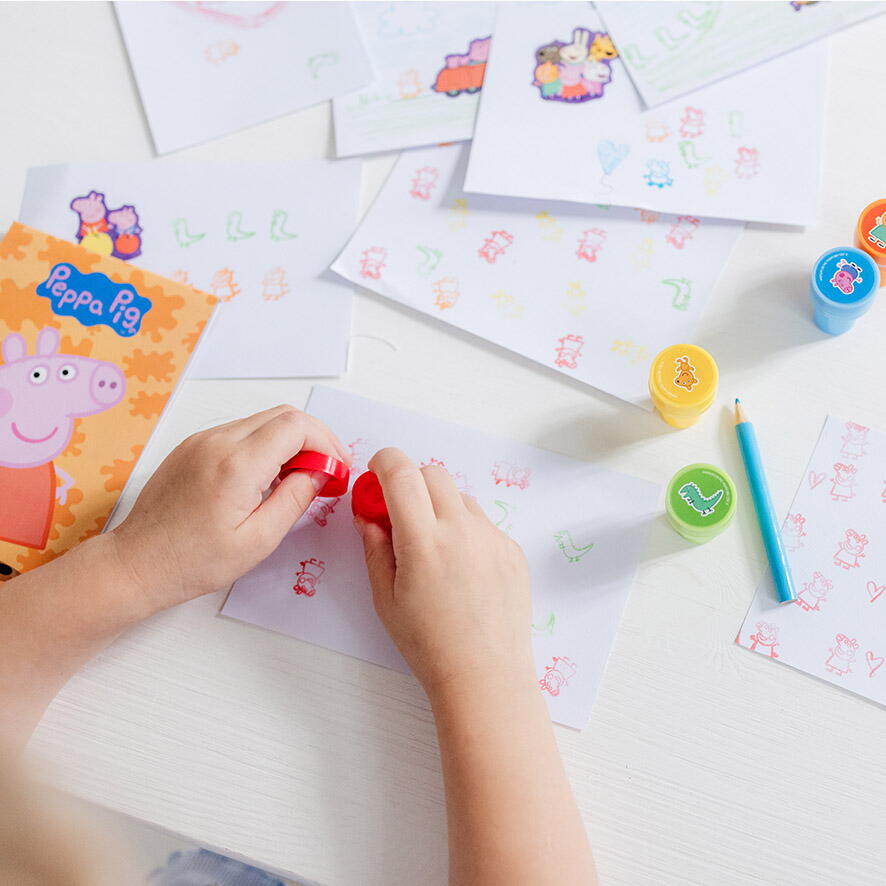 Set creativ cu stampile - Peppa Pig