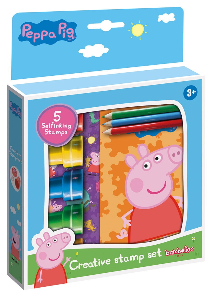 Set creativ cu stampile - Peppa Pig