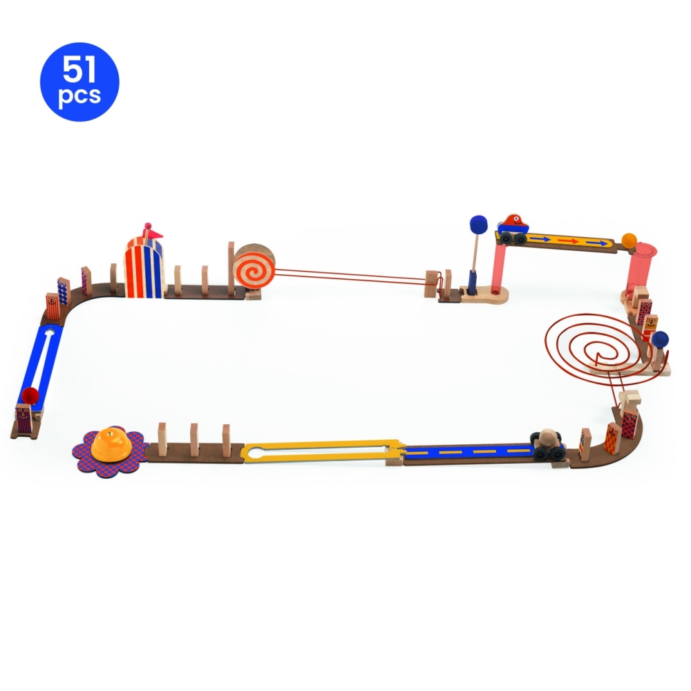 Set de constructie trasee Zig & Go Junior, Djeco