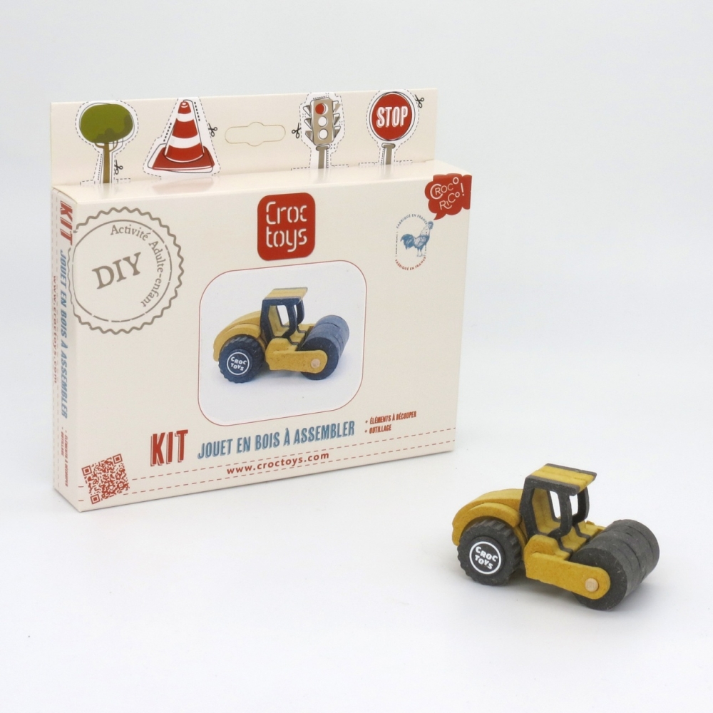 Set de constructie vehicul santier Buldozerul Fleur, Croc toys