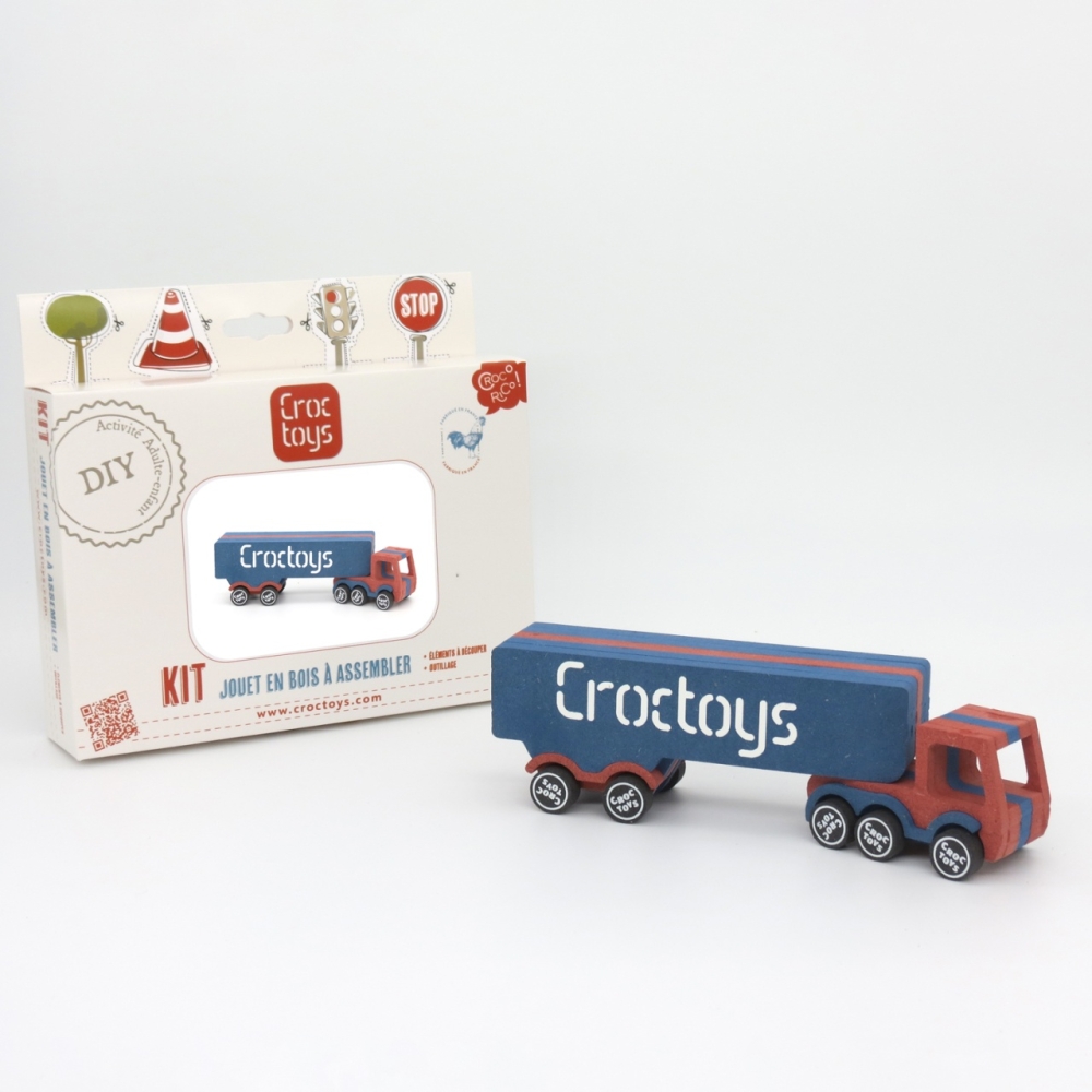 Set de constructie vehicul Tir transport marfa Remy, Croc toys