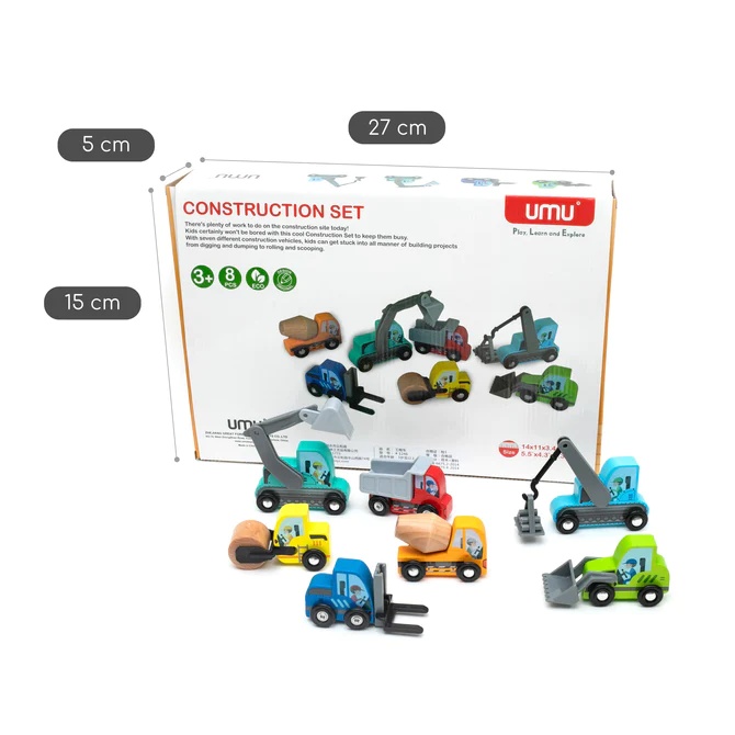 Set de vehicule pentru constructii, UMU Toys