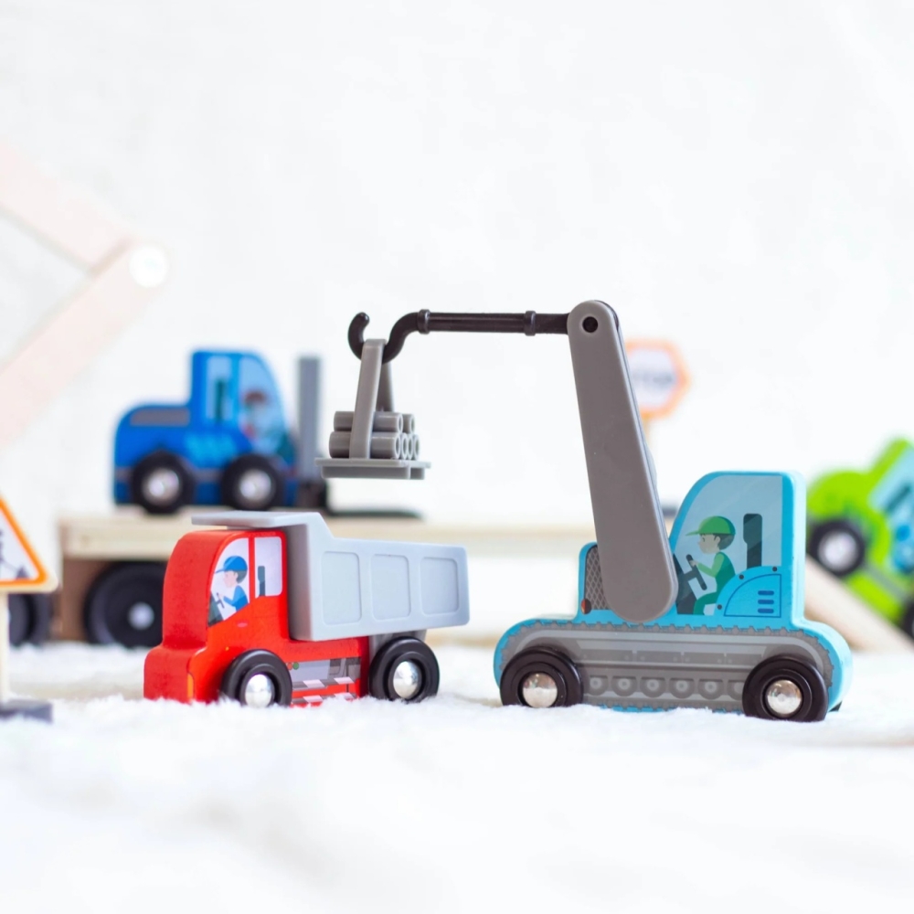 Set de vehicule pentru constructii, UMU Toys