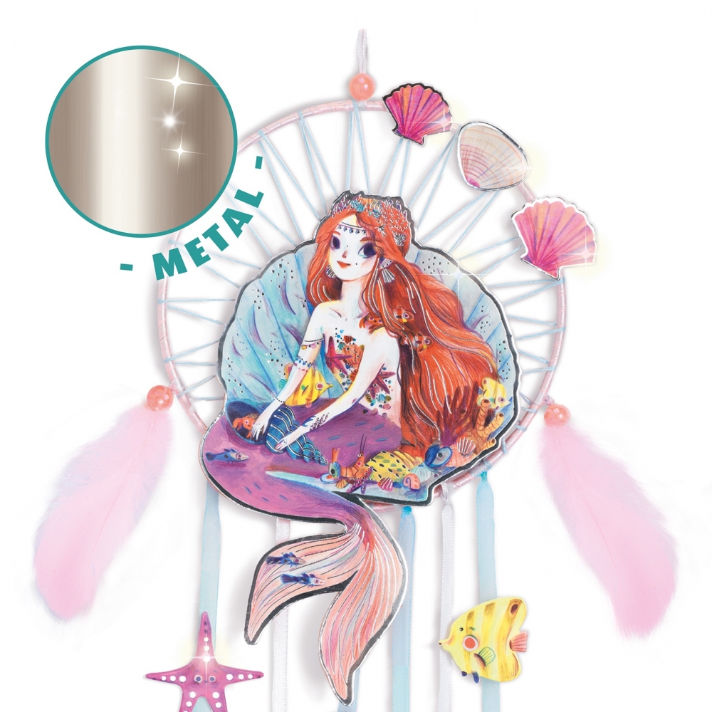 Joc creativ DIY Dreamcatcher sirena, Djeco