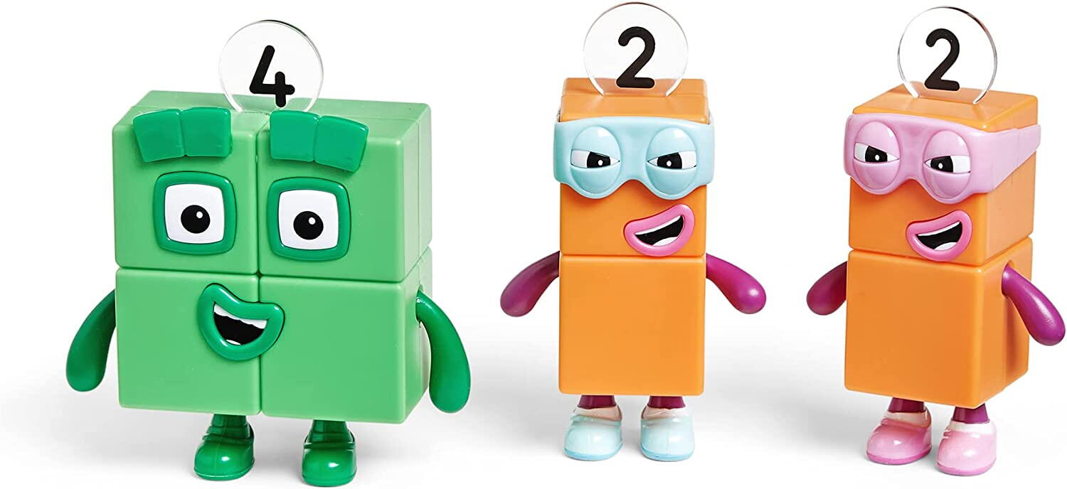 Set figurine Numberblocks - Patru & Teribilii Doi