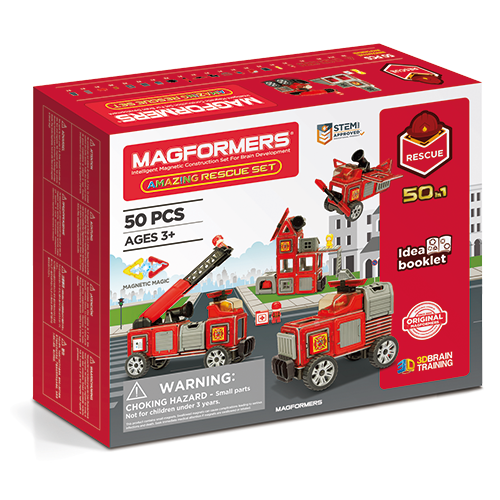 Set magnetic Magformers, Uimitorul cu vehicule de interventie