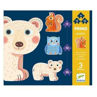 Set Puzzle-uri evolutive In padure, Djeco