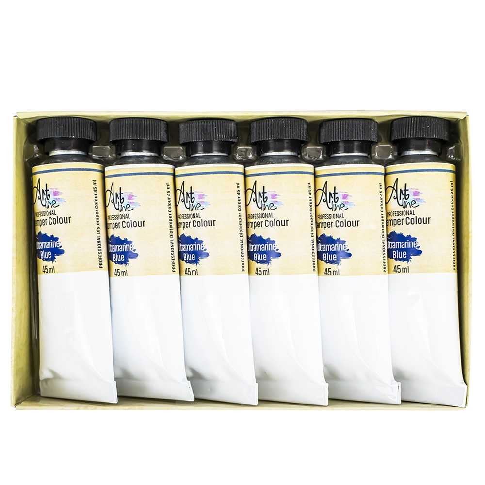 Tempera Art, ALBASTRU REGAL, 45ml, 6 buc/set - ARTLINE