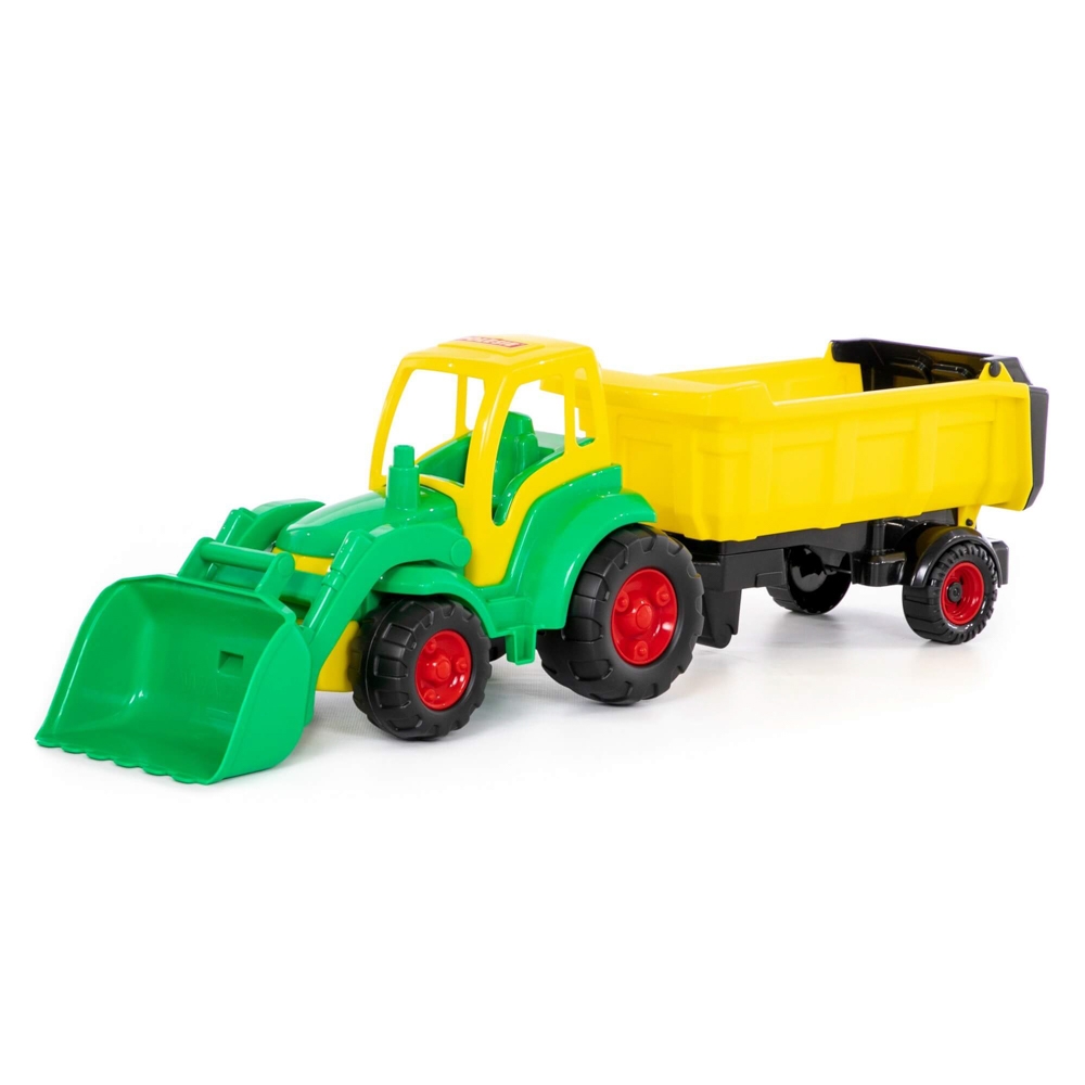 Tractor cu incarcator + remorca - Champion, 86x22x26 cm, Polesi