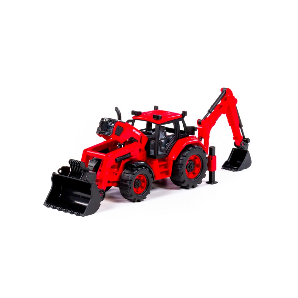 Tractor-excavator cu incarcator, 31x15x14.5 cm, Polesie